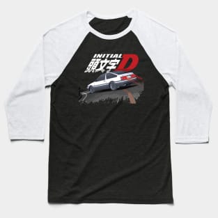 Initial D  AE86 - JDM Mountain Downhill Night Ride Drift Racing Takumi Fujiwara Baseball T-Shirt